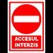 Indicator pentru accesul interzis